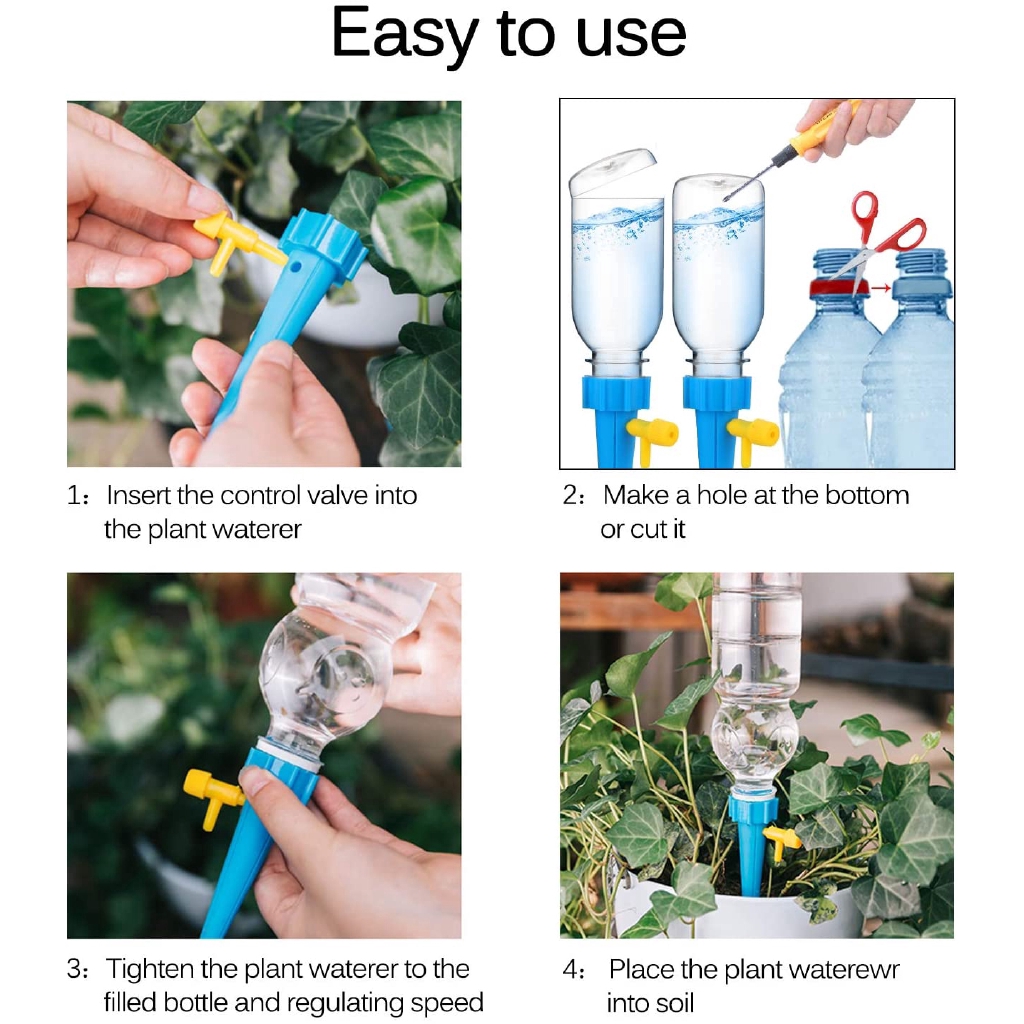 [ Adjustable Self Watering Spikes ] [ Garden Plants Automatic Drip Irrigation Watering Kits Suitable For Potted Plants ]