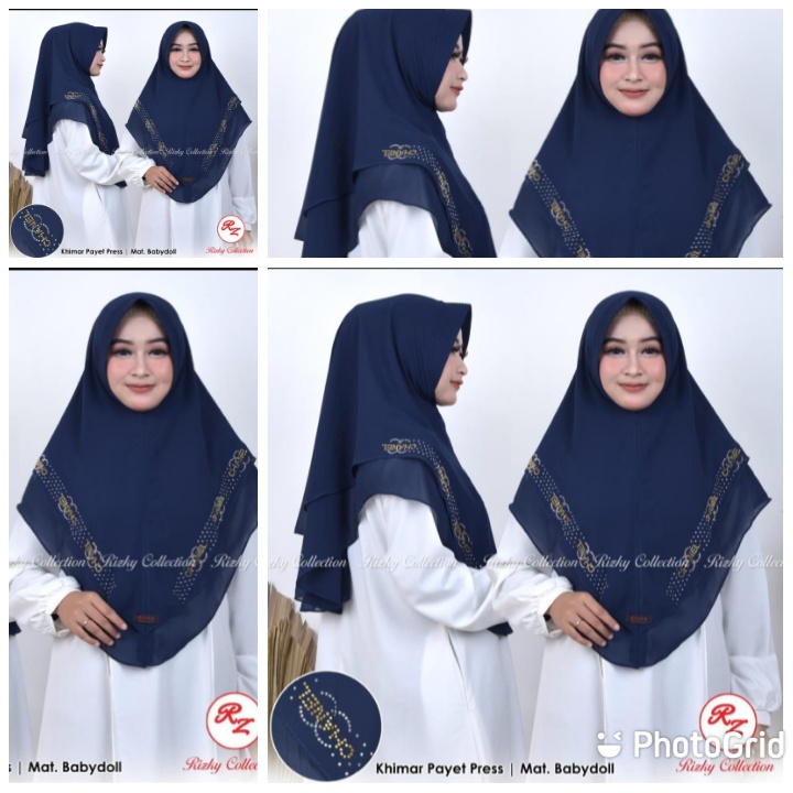 HIJAB PAYET CHANNEL SUPER COOL / HIJAB  CERUTY 2 LAYER / HIJAB INSTAN KERUDUNG INSTAN HIJAB INSTAN PAYET CHANNEL ORI RIZKY COLLLECTION | HIJAB KERUDUNG  INSTAN PAYET TERLARIS