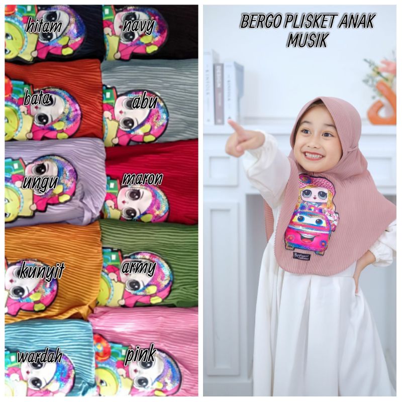 BERGO PLISKET ANAK MUSIK LED