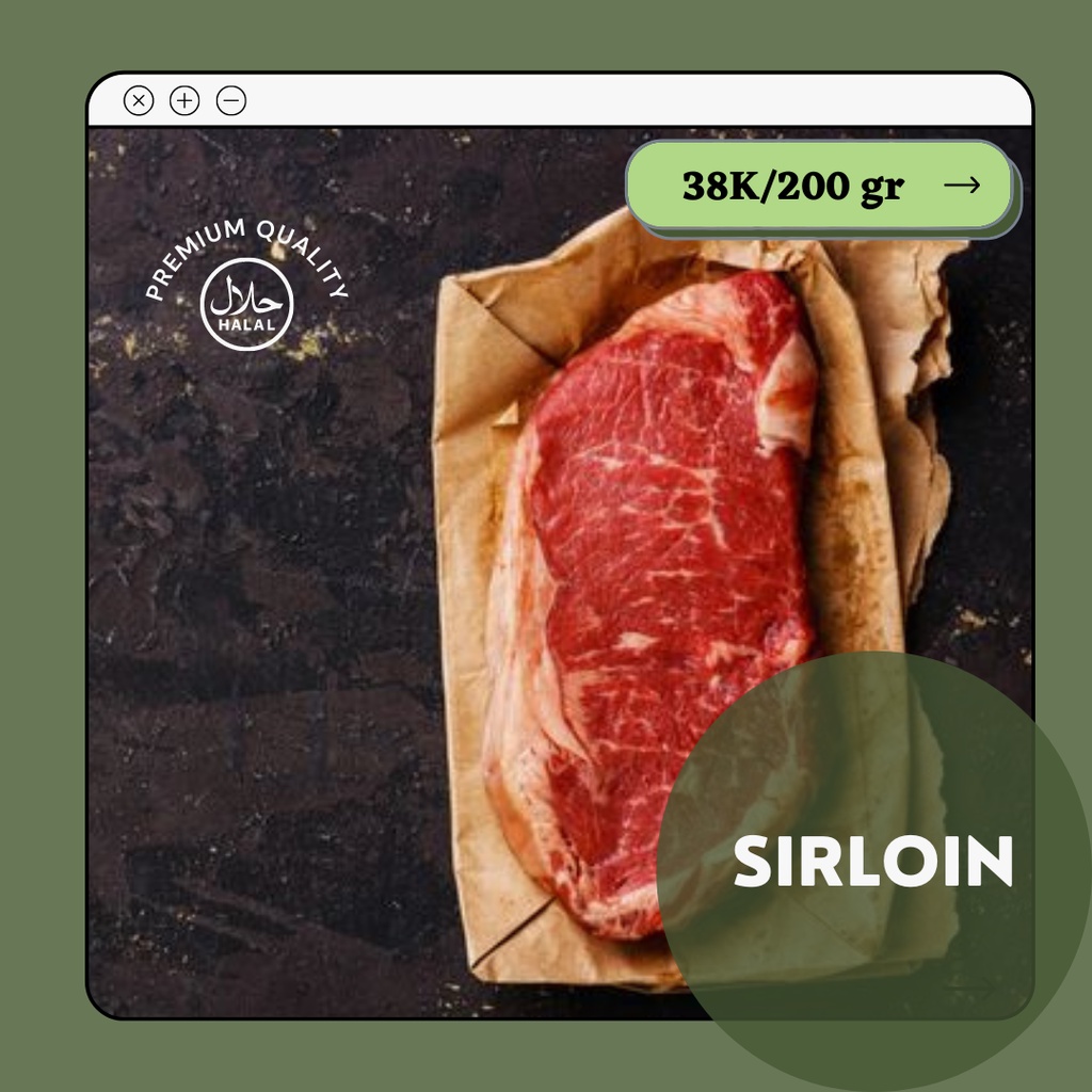 

Aus Sirloin ±200 gr