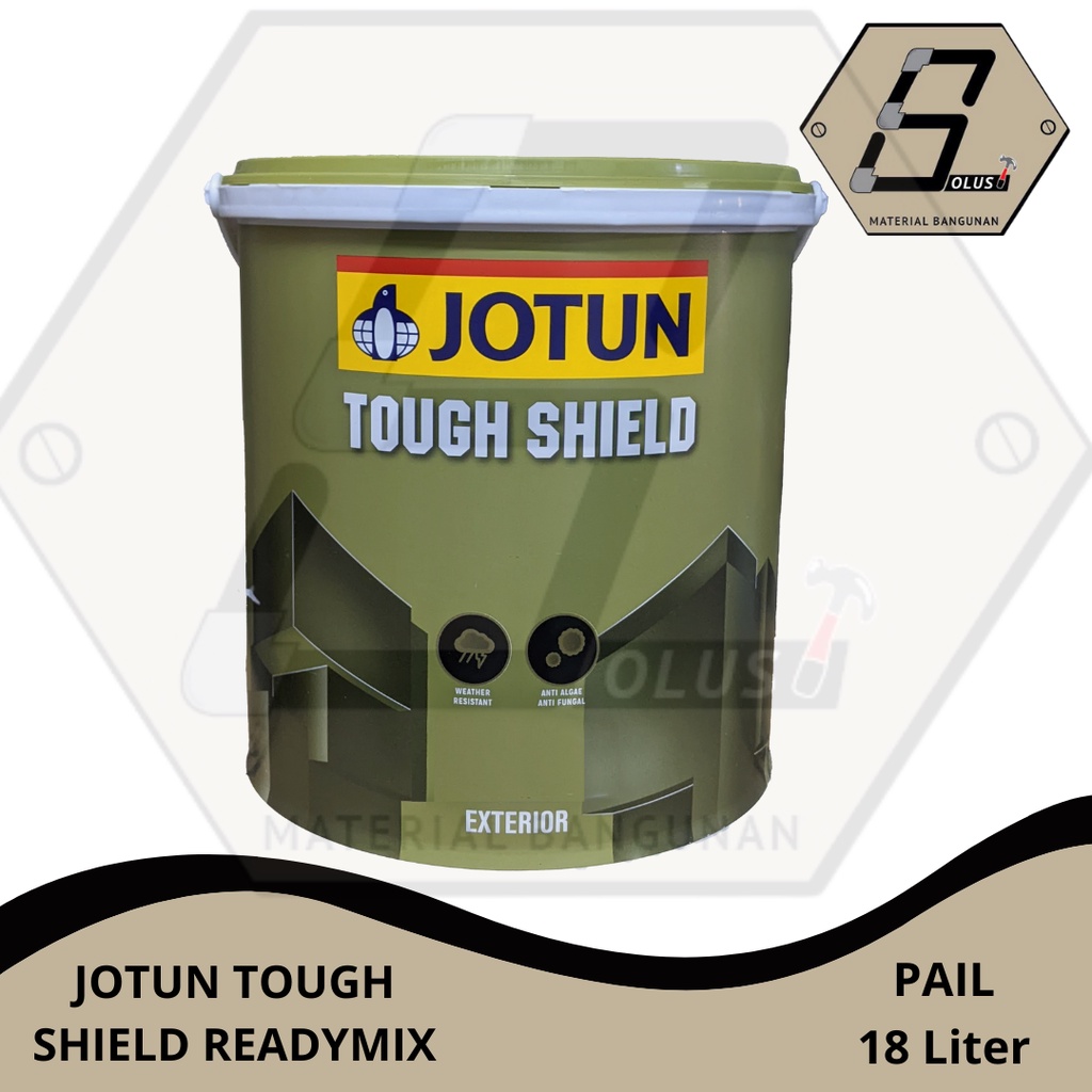 CAT TEMBOK EXTERIOR JOTUN TOUGH SHIELD WHITE / PUTIH READYMIX PAIL