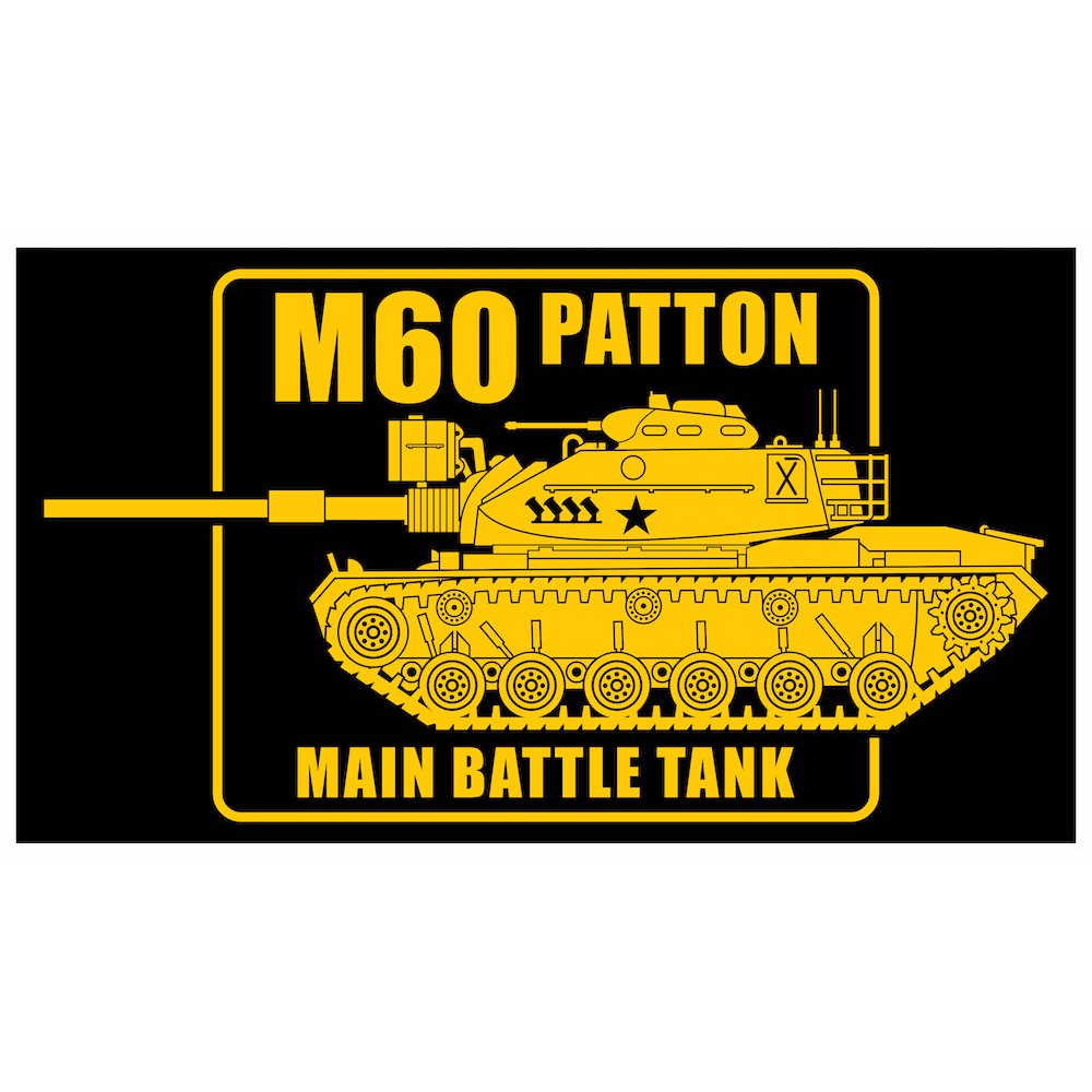 

M60 Patton US Army MBT Square Cutting Sticker