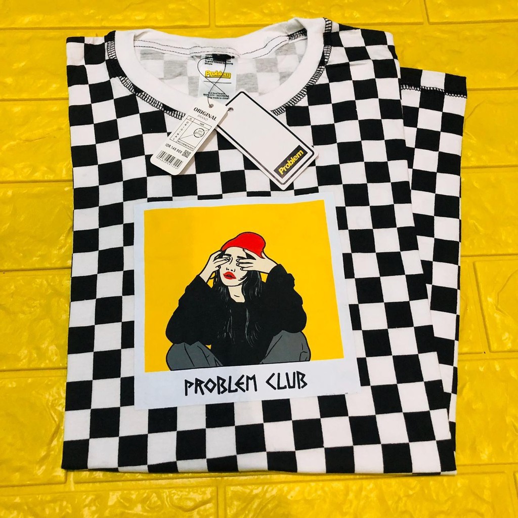 [BAYAR DI TEMPAT COD] KAOS DISTRO SKYMO PUTIH COMBI PRIA WANITA