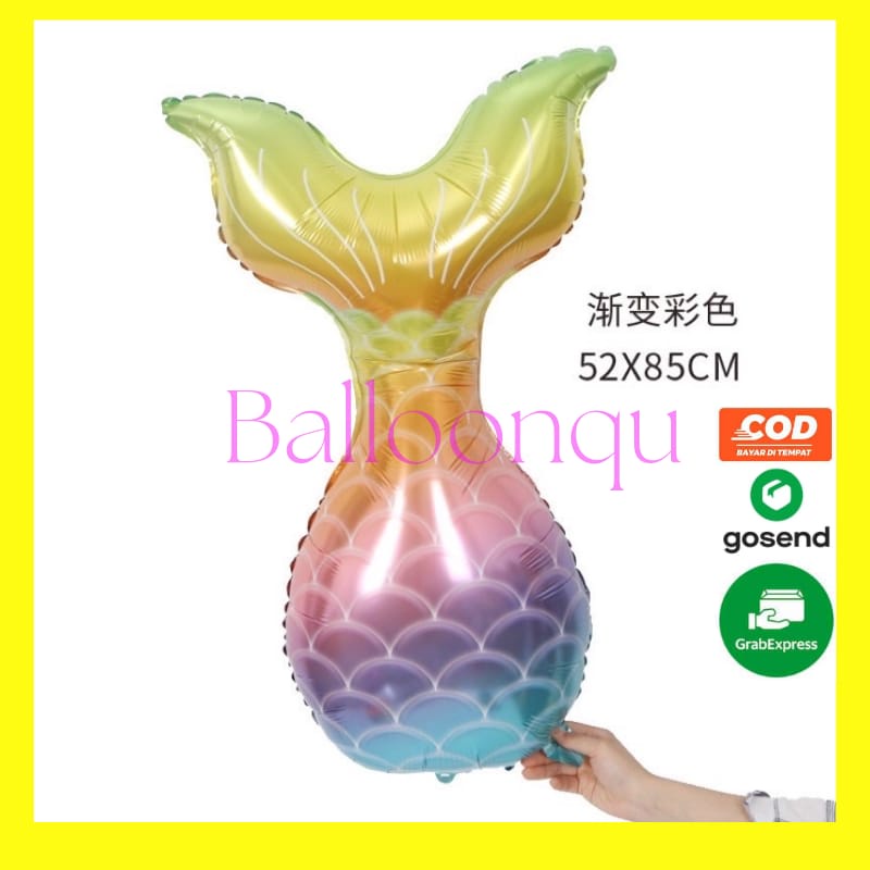 BALON MERMAID EKOR DUYUNG/EKOR MERMAID DUYUNG JUMBO