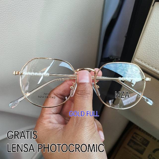 FRAME KACAMATA WANITA RETRO 7011 | KACAMATA MINUS | KACA MATA ANTI RADIASI | PAKET LENSA PHOTOCROMIC