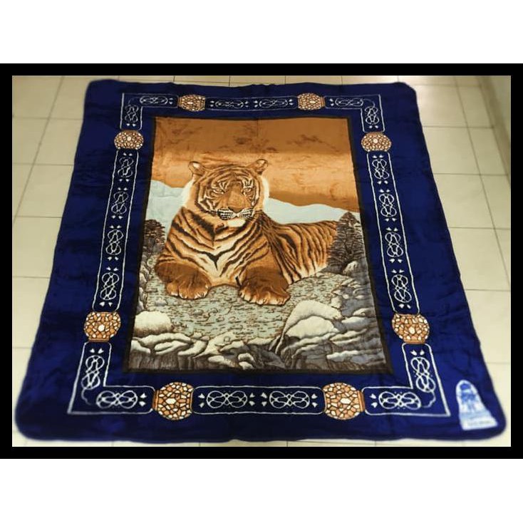 vqp2 selimut bulu halus tebal macan (cardinal) 220 x 240 cm uvj4