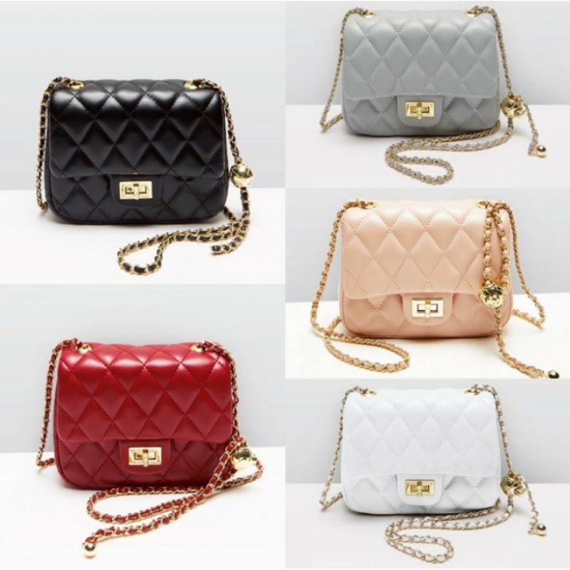 TAS MARIE : WHITE / MAROON / PINK / BLACK / LIGHT GREY SOPHIE MARTIN PARIS OFFICIAL PROMO ORIGINAL SELEMPANG WOMAN BAG