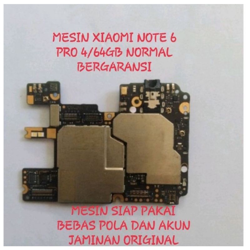 mesin xiaomi note 6 pro 4-64gb normal mesin xiaomi redmi note 6 pro normal mesin redmi note 6 pro