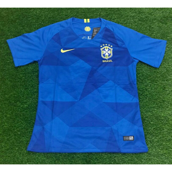 Jersey BAJU BOLA BRAZIL AWAY PIALA DUNIA 2018 GRADE ORI