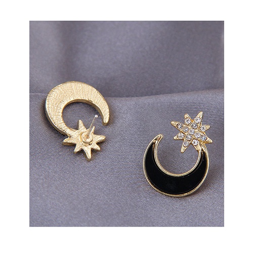 LRC Anting Tusuk Fashion Xingyue Diamond Resin Alloy Stud A6221X