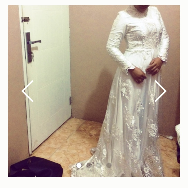 Preloved Gaun Nikah Full Payet