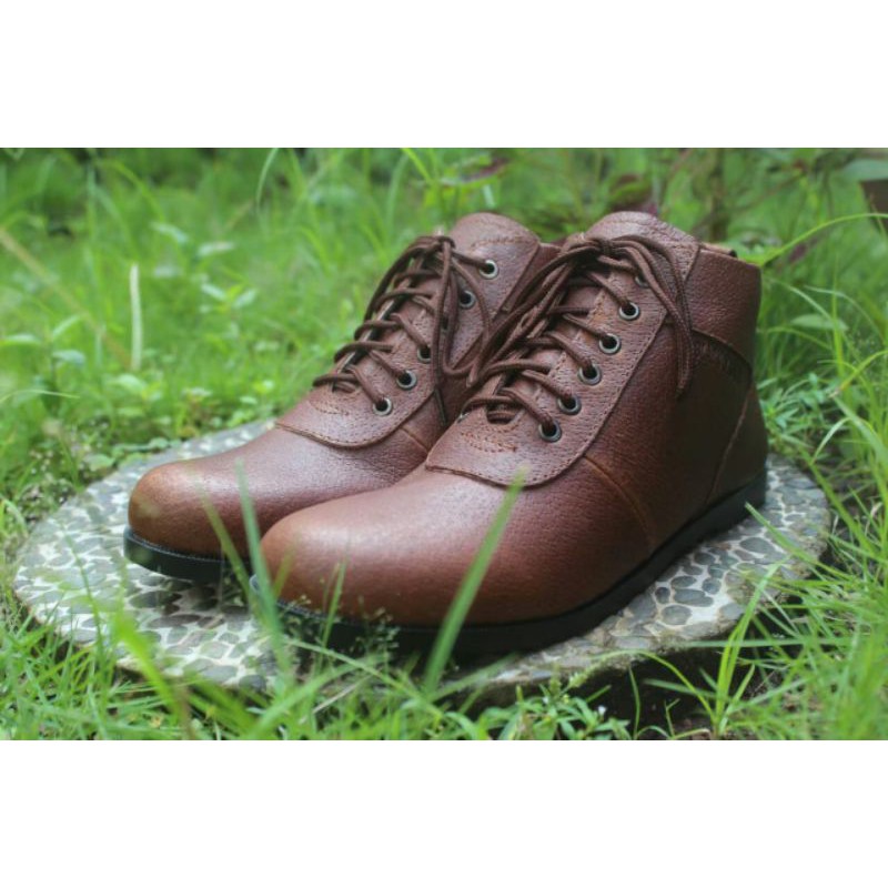 Sepatu BRODO HIGH bahan KULIT Original handmade Bandung