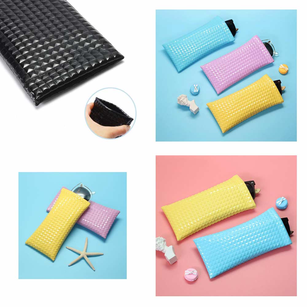 1 Pcs Pouch / Dompet Jewel [ Hitam ] Kacamata Motif Mote 18 x 9 cm - POUCH JEWEL