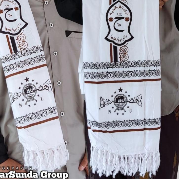 Harga Spesial.. Sorban Rida Nu Putih Panjang Kombinasi Trompa Majelis Rosul Surban Habib