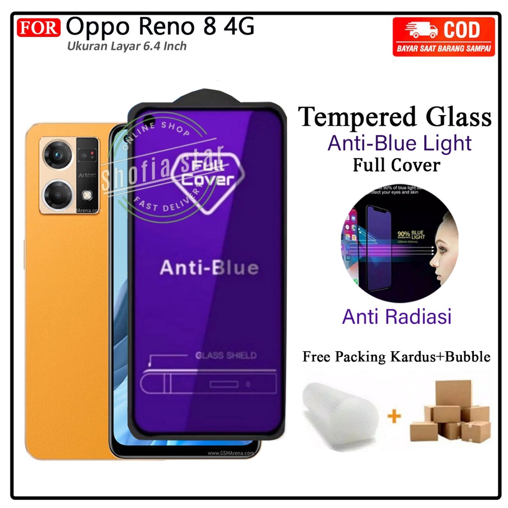 Anti Gores Ceramik Blue Light Oppo Reno 8 4g Reno 8 Reno 8 Pro Reno 8z Anti Radiasi Full Cover