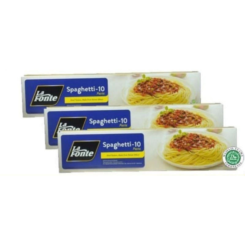 La Fonte Spaghetti Pasta Spaghetti 225gr Halal La Fonte