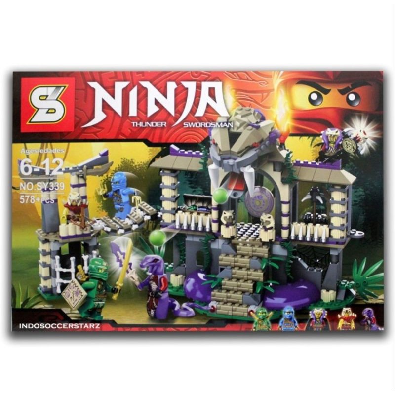 Lego Block Ninjago Kuil Ular Temple Battle