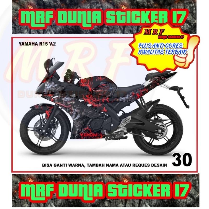 Decal Stiker Motor Yamaha R15 V2 Full Body Modifikasi 30