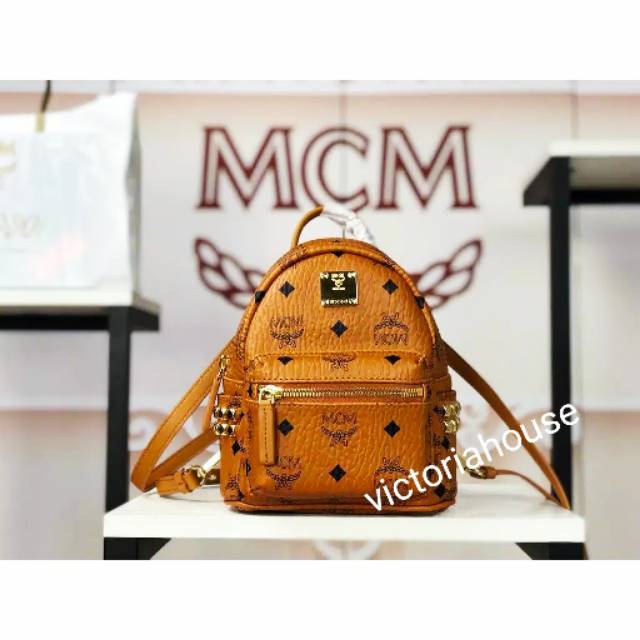 AUTHENTIC MCM MINI BACKPACK 17*21*9cm