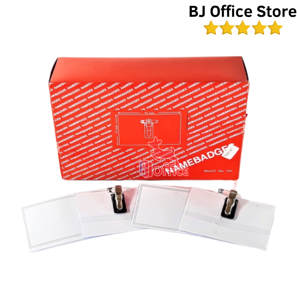 

NAME TAG ID CARD JEPIT NO. 101 MULTI / PENITI PLASTIK 9 CM X 8 CM