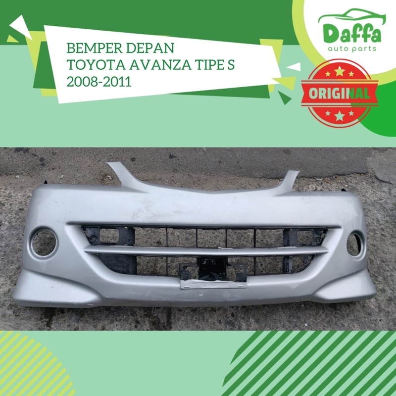 bemper bumper guard depan mobil toyota avanza tipe s 2008 2009 2010 2011 original