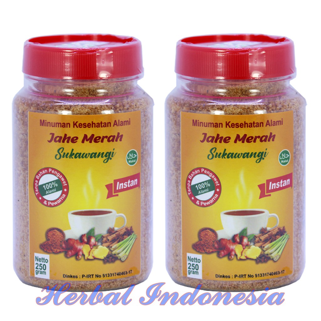 Jahe Merah Sukawangi 250 gr | Minuman Jahe Merah Sukawangi