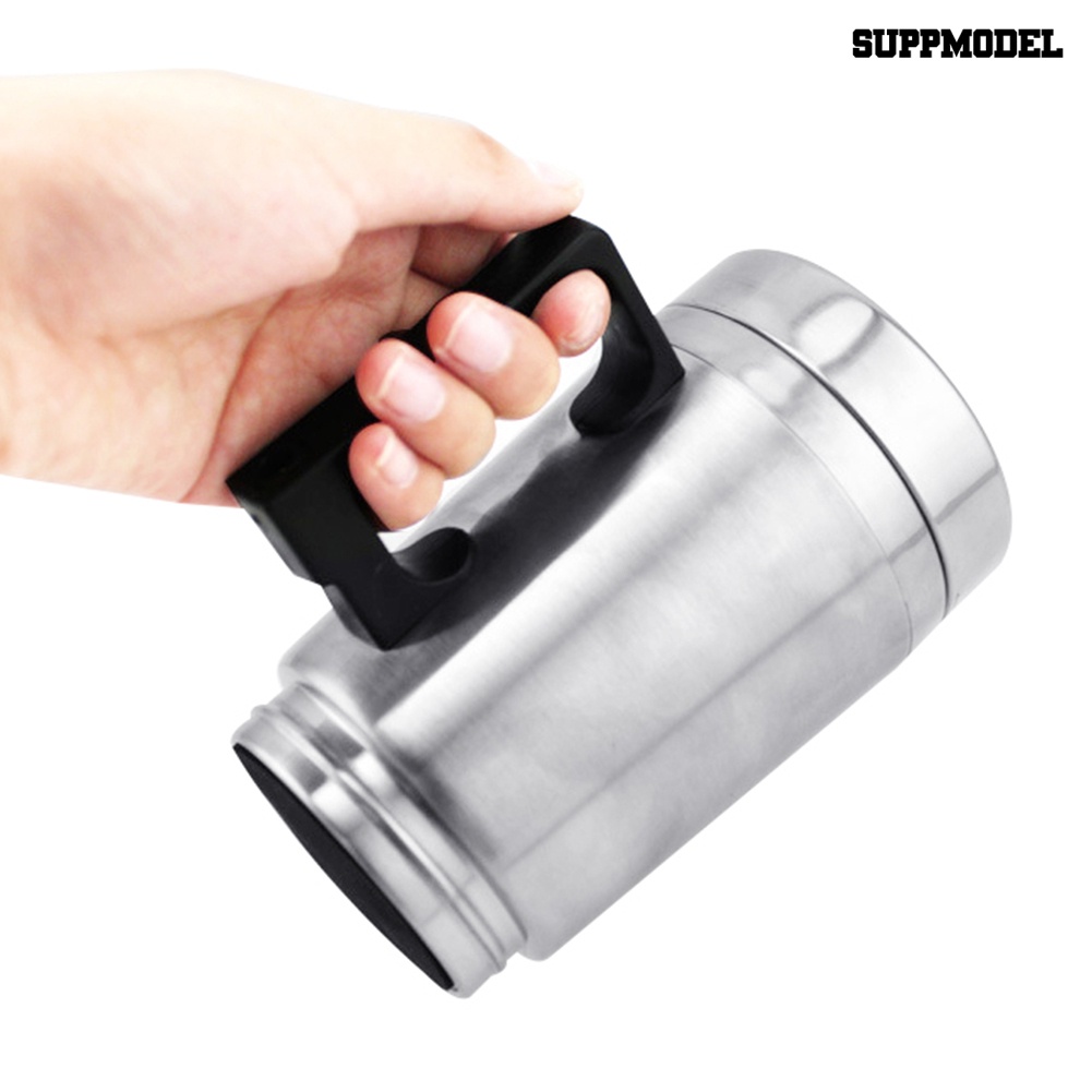 Mug Pemanas Air Panas Kopi Teh 12 / 24V Bahan Stainless Steel Untuk Mobil