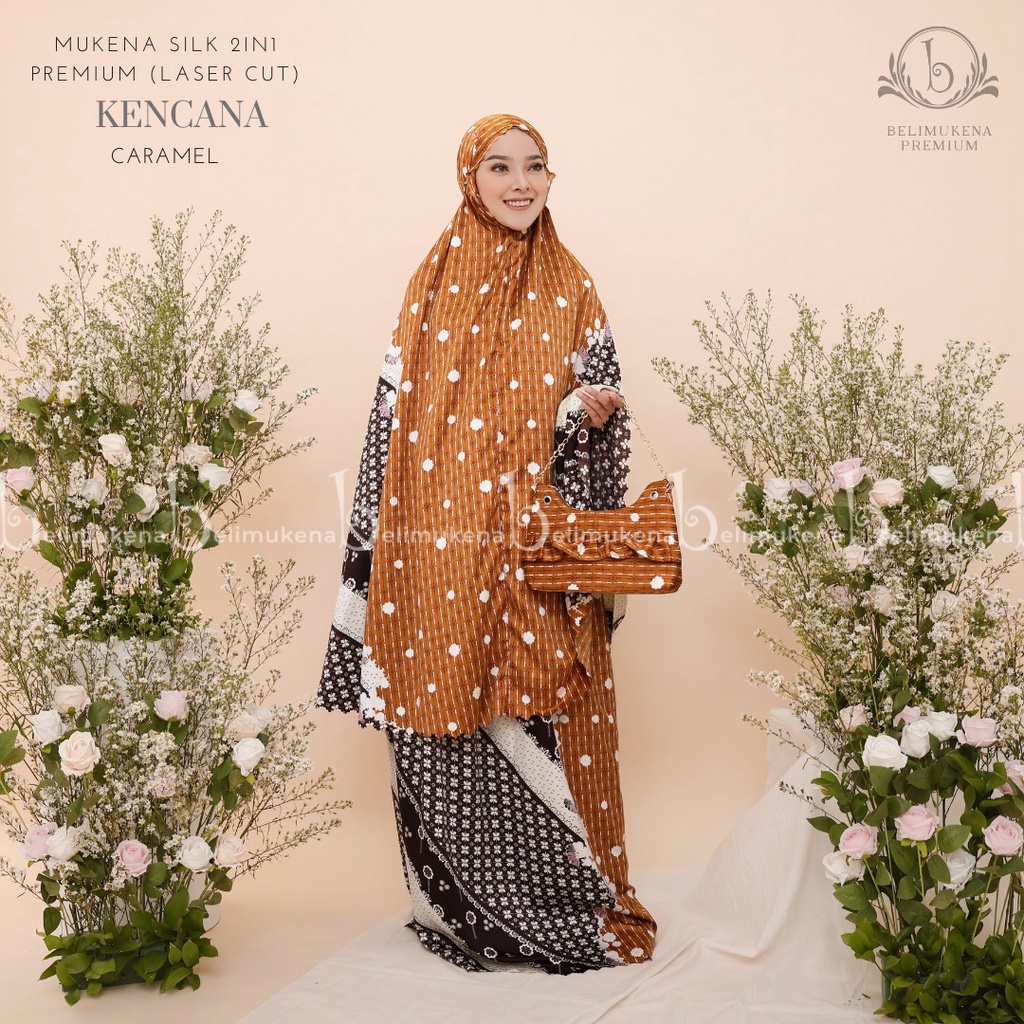 Mukena Dewasa Silk 2in1 Premium Laser Cut Kencana