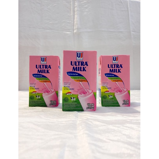 

Ultra Milk Stroberi Slim Pack 125 ML