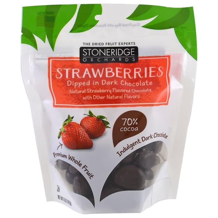 

Stoneridge Orchards Strawberries Dipped in Dark Chocolate 142 Gram