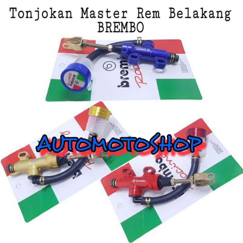 TONJOKAN MASTER REM BELAKANG TABUNG BREMBO NINJA SATRIA FU SONIC SUPRA X 125 UNIVERSAL UNIVV