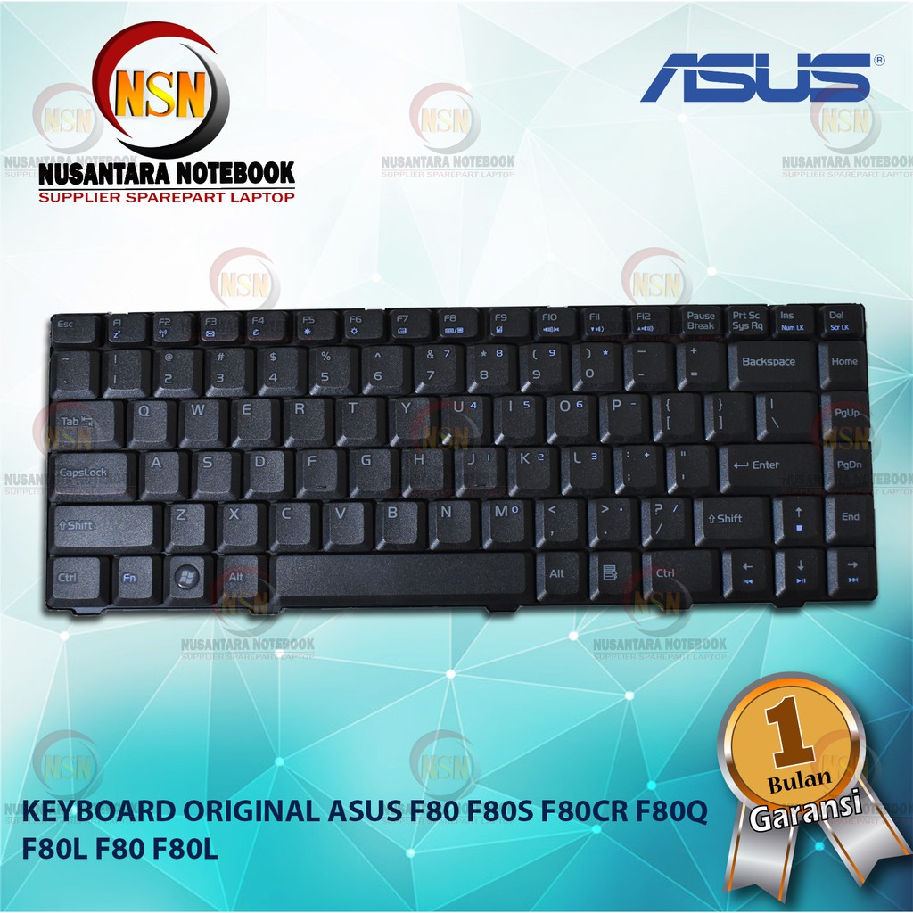 Keyboard Original Asus F80 F80S F80CR F80Q F80L F80 F80L Black