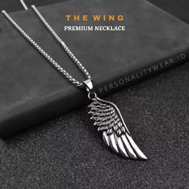 Kalung Pria Keren Rantai Anti Karat Original Kekinian THE WING