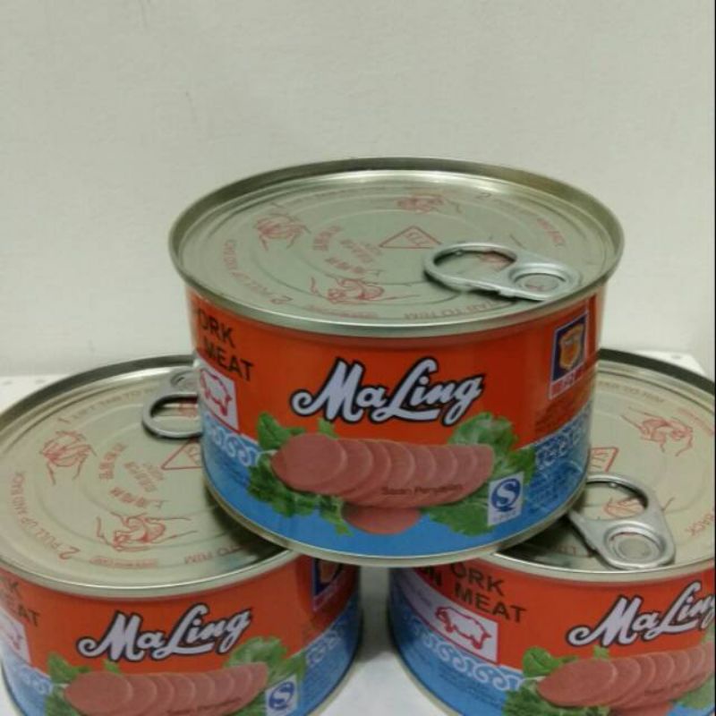 

Maling TTS ham babi 397gr Besar/Canned Pork Luncheon Meat asli TTS