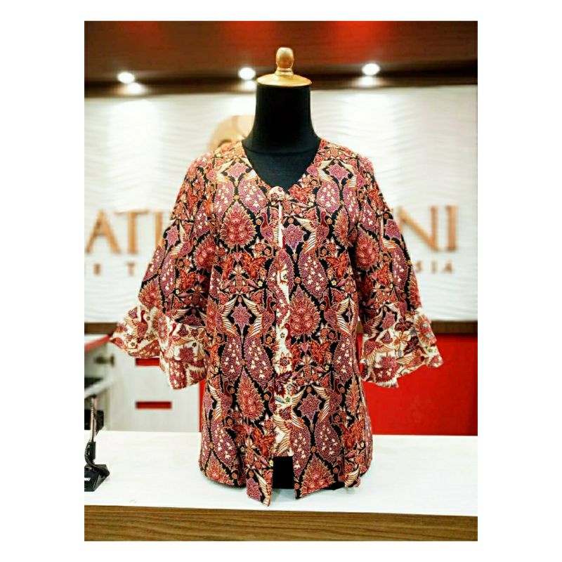 Blus Batik Wanita Motif Merak Miana - Batik Roebini