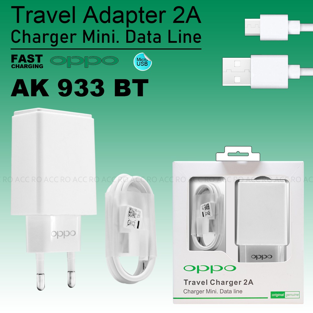 [RO ACC] ORI99 AK933 Oppo Travel Charger Casan Original For OPPO DEVICE MICRO