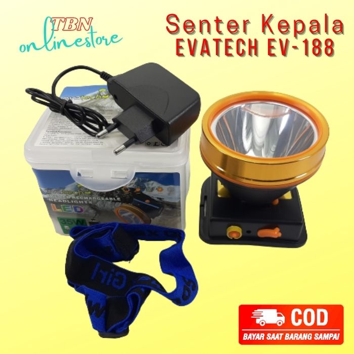 Senter Kepala EVATECH EV-118 / Headlights Evatech EV 118