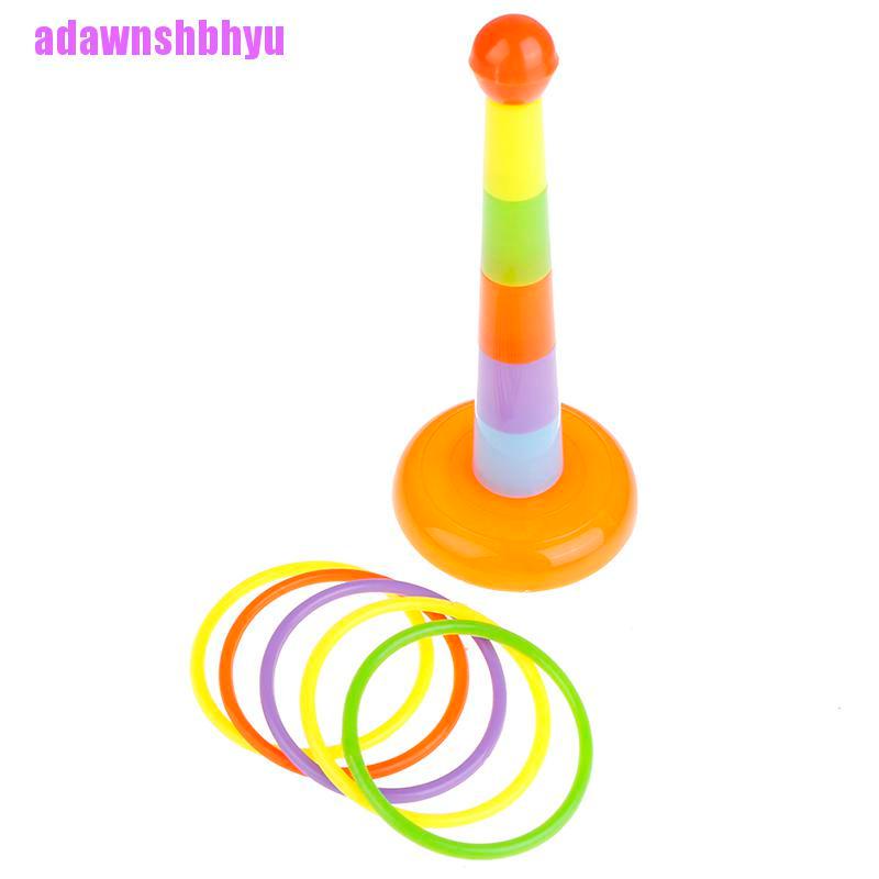 (adawnshbhyu) Mainan Ring Toss Bahan Plastik Untuk Taman / Outdoor