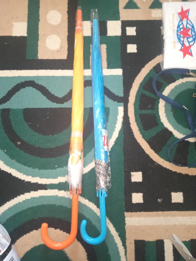 Payung Tongkat Polos List Kotak Gg.j