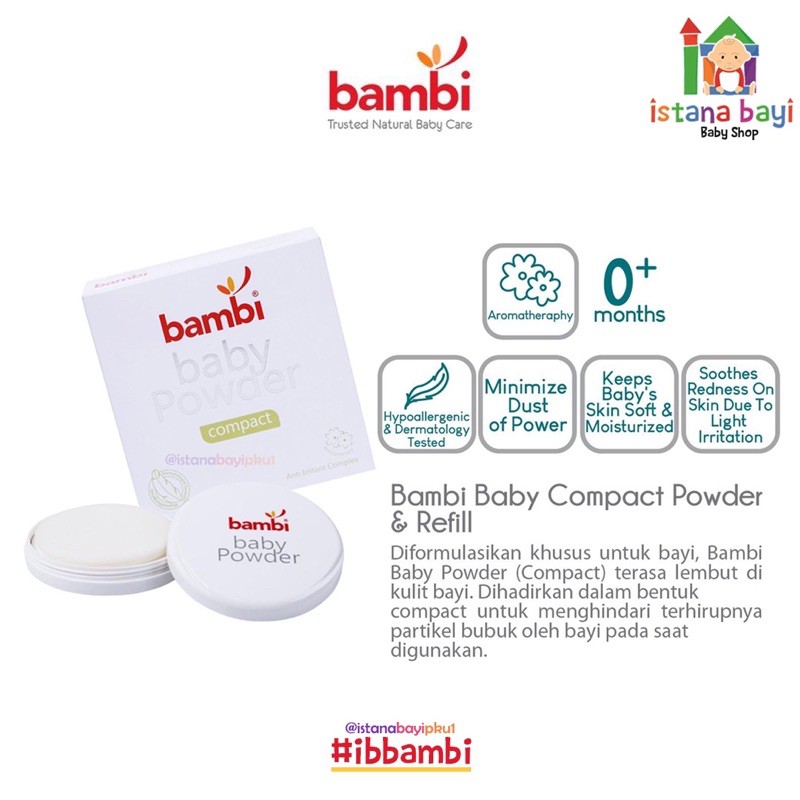 Bambi Compact powder Reffil - Bedak padat bayi