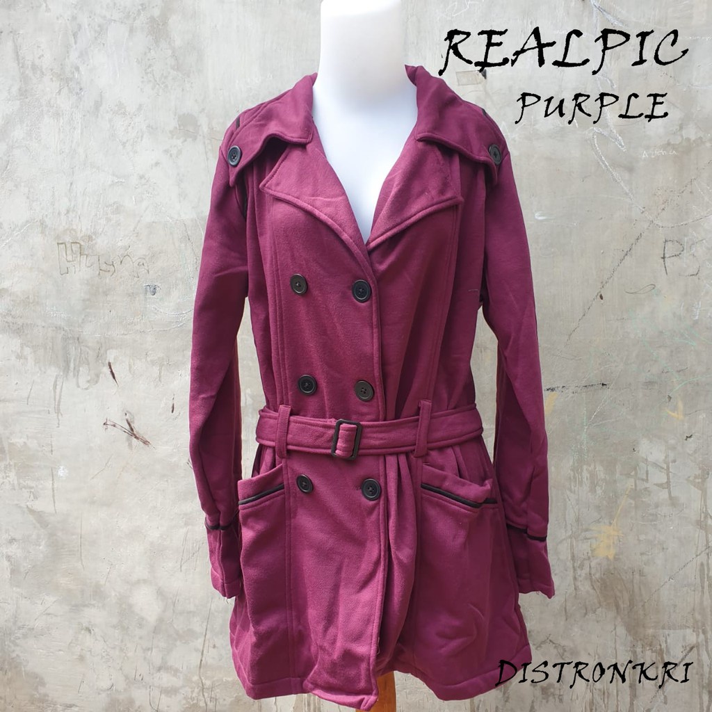 Grosir Coat Wanita Hangat Best Quality DistroNKRI / Trench Coat Wanita Casual Clasis / COAT MANTEL / VINLEY Elegan