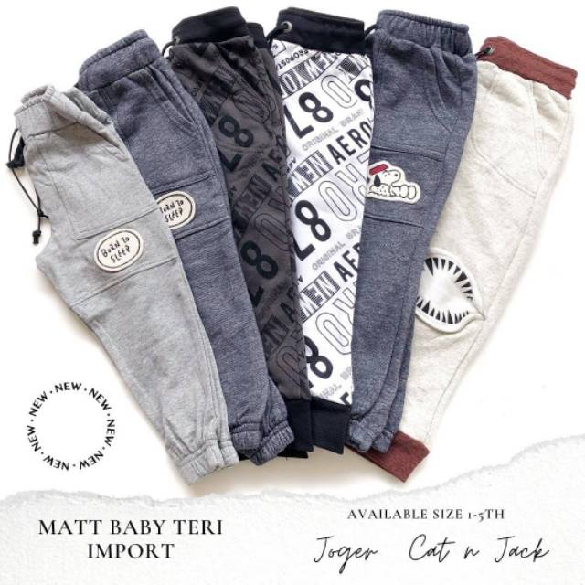 CJ - CELANA JOGGER ANAK MURAH (PREMIUM, CMT BRANDED / UNOFFICIAL, BAHAN ORIGINAL)