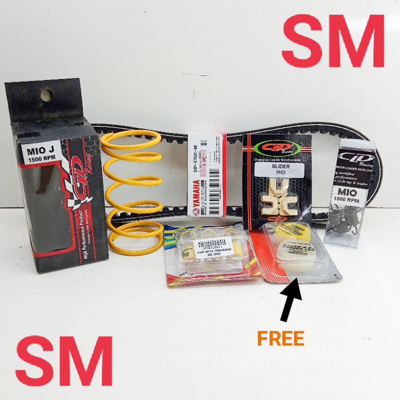 Paket Cvt Upgrade Kirian Kawahara Cld Racing Yamaha Mio J,Soul Gt 115, Xride, Mio Gt.