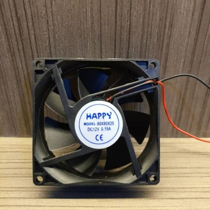 Fan DC Kipas DC Happy 8 Cm 0.15A Plastik Tebal rod14 Murah