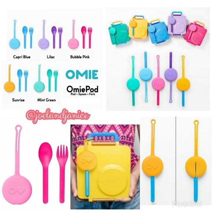 Omiepod Untensil Set (Sendok + Garpu + Silicone Pod)