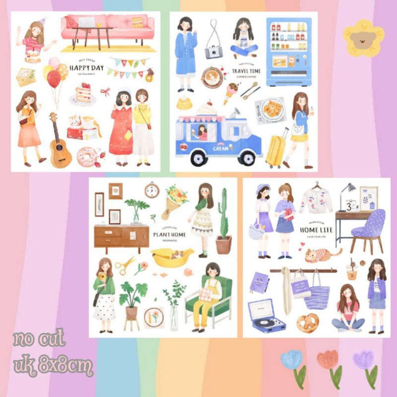 

STICKER sheet AESTHETIC/ sticker murah