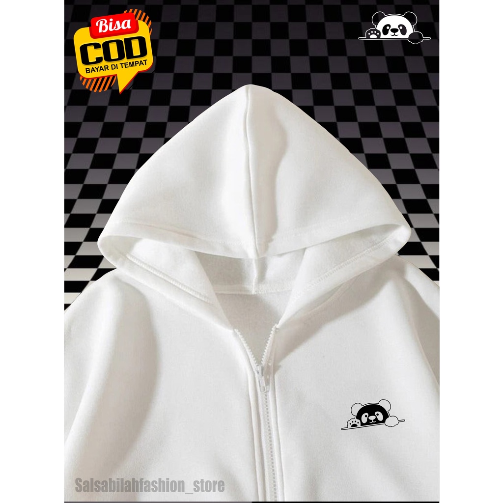 Sweater Hoodie-ziper PANDA Pria Wanita Switer Cowok Premium Distro (BAYAR DI TEMPAT)