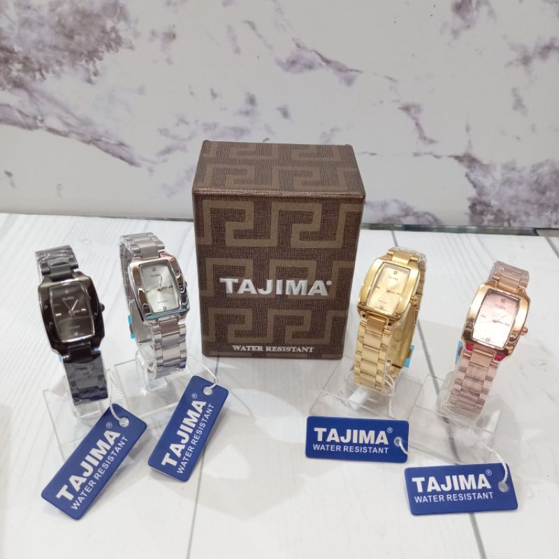 (Toko Ricoh) TAJIMA 9600 - Tahan Air - jam tangan wanita bahan stainless steel - garansi resmi