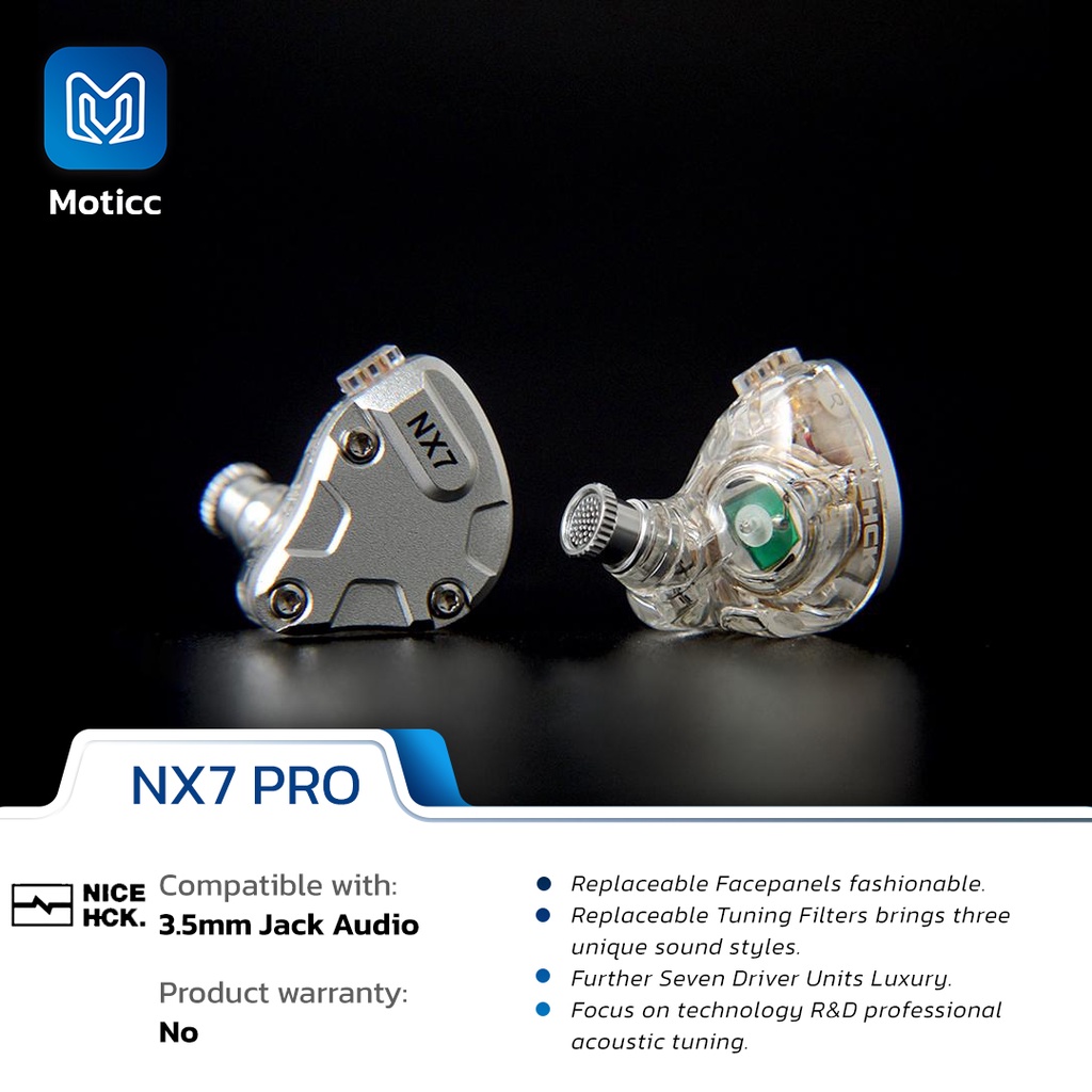 NICEHCK NX7 Pro 7 Driver Units HIFI Earphone 4BA