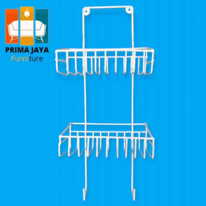Rak Kawat Serbaguna Rak Kawat Susun 2 Rak Bumbu Kawar Rak Kawat Serbaguna Rak Shampo Rak Sabun Kawat